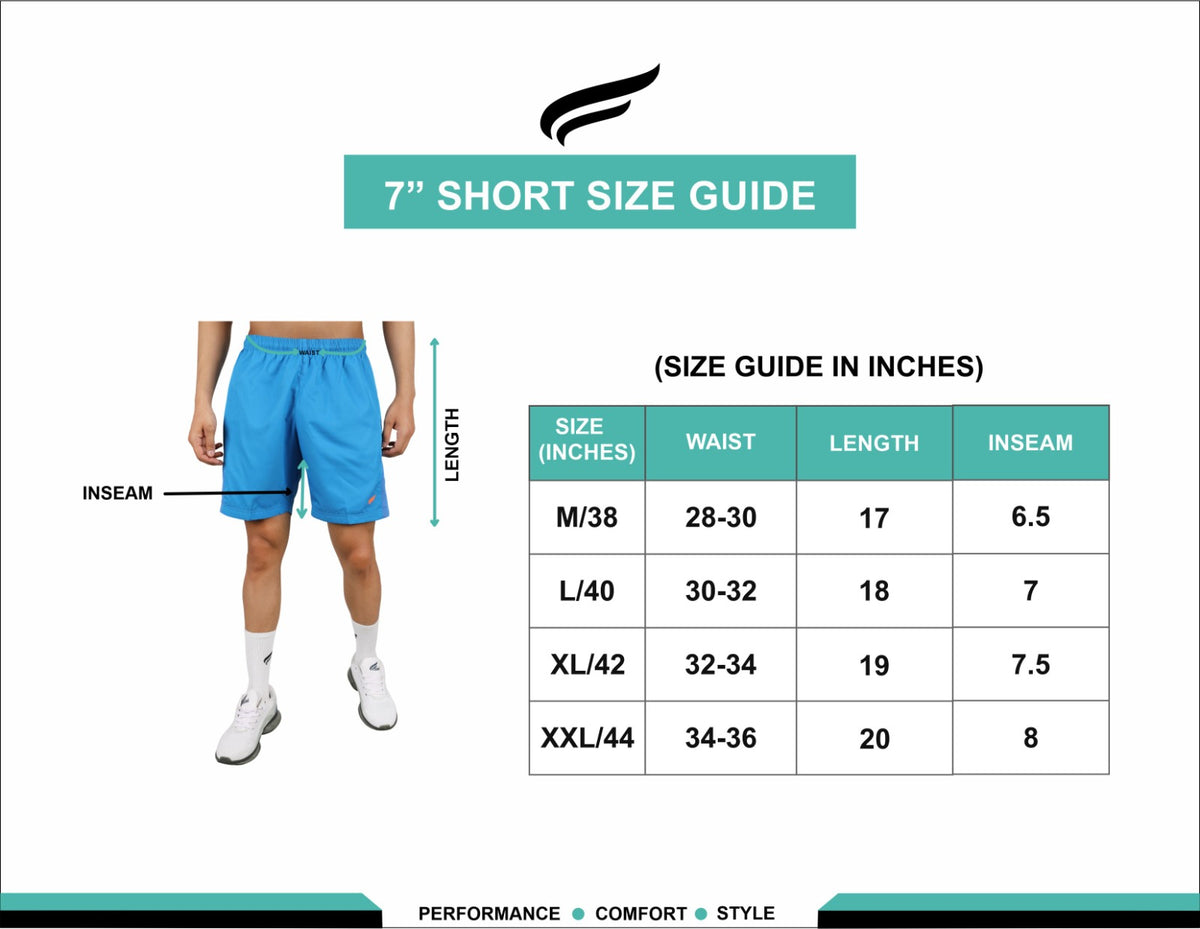 ASI Player Edition Shorts Size Chart